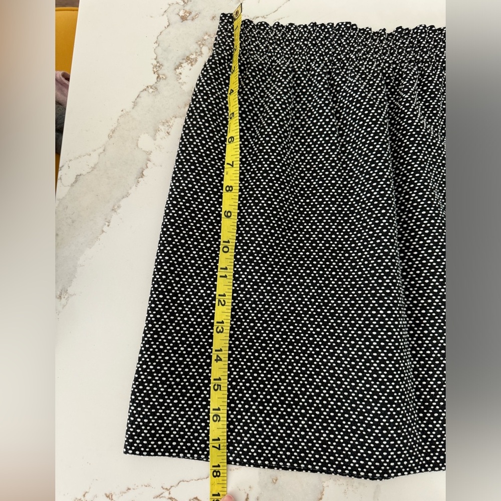 J. Crew Black & White Mini Skirt Women’s Sz 4 Cotton Blend Winter Office Preppy - Picture 6 of 9